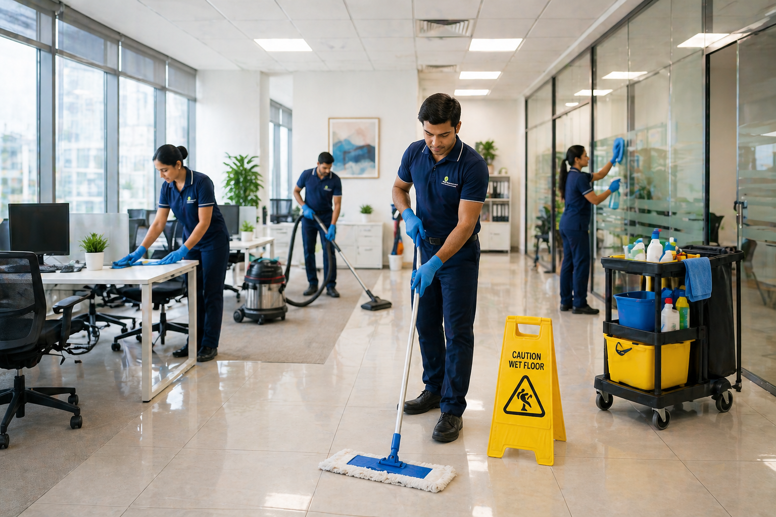 Commercial housekeeping service